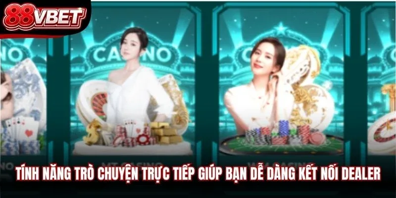 Tính năng trò chuyện trực tiếp giúp bạn dễ dàng kết nối dealer