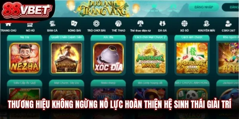 Thương hiệu không ngừng nỗ lực hoàn thiện hệ sinh thái giải trí