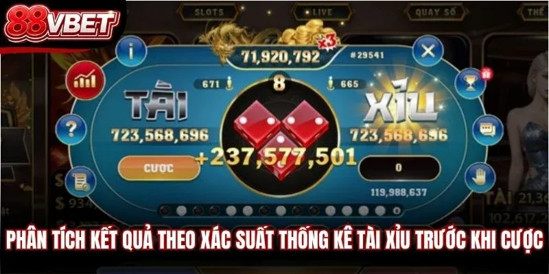 Phân tích kết quả theo xác suất thống kê Tài Xỉu trước khi cược